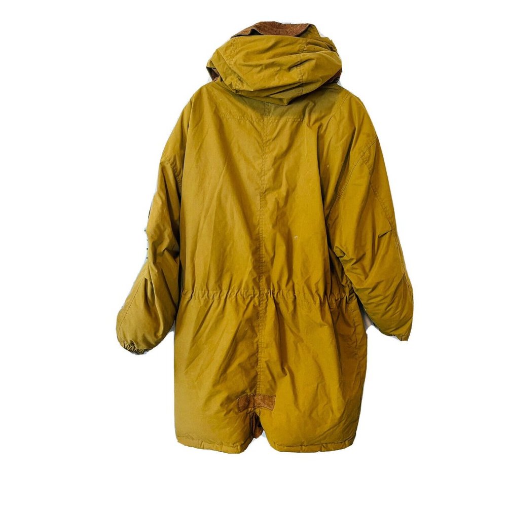 Vintage Down Fill Toggle Button Oversized Hooded … - image 3